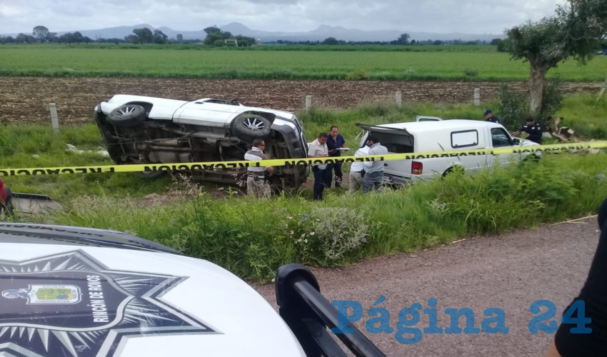 El percance ocurrió sobre la carretera federal 45 norte