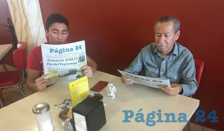 Rafael Valdés García y Ramiro García Tiscareño almorzaron en el restaurante Mitla