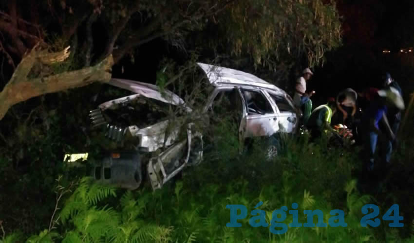 El percance ocurrió en la carretera estatal 5, en Las Amarillas, Asientos