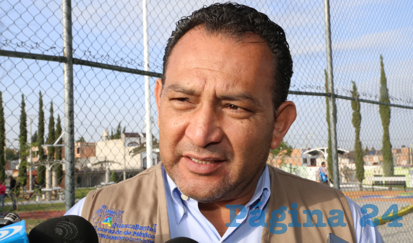 Rodolfo Tellez Moreno, Secretario de Servicios P&uacute;blicos y Ecolog&iacute;a (Foto: Eddylberto Lu&eacute;vano Santill&aacute;n)