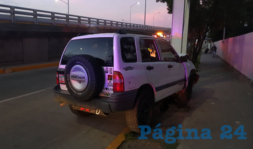 El accidente ocurrió a la altura del CBTIS 39, en avenida Aguascalientes poniente