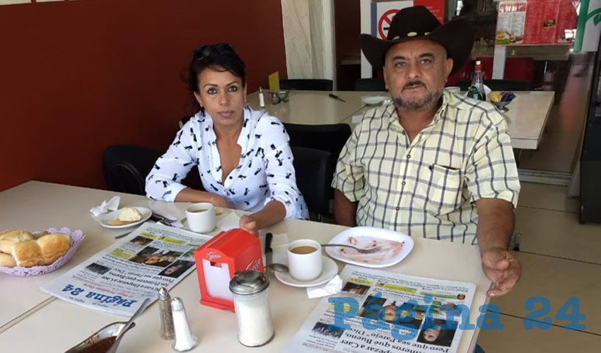 Ang&eacute;lica Mar&iacute;n y Rodolfo Ruvalcaba disfrutaron su primer alimento del d&iacute;a en el restaurante Mitla
