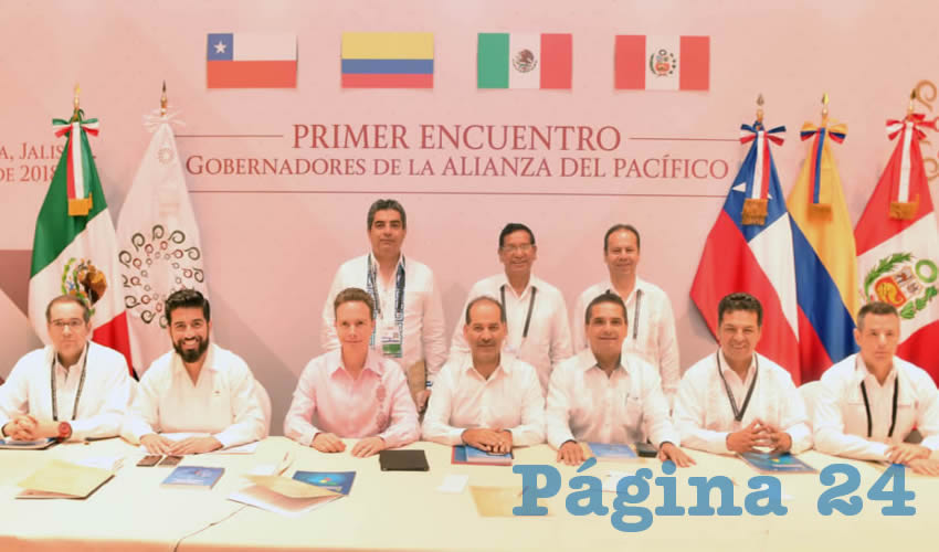 Gobernadores de México, Perú, Colombia y Chile, coordinados por el mandatario de Aguascalientes, Martín Orozco Sandoval, suscribieron una declaración de intención