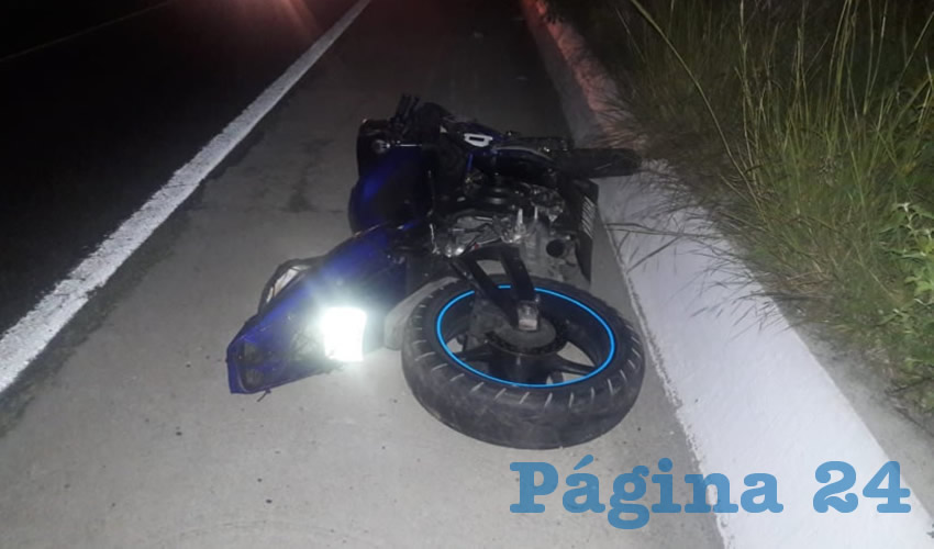 La motocicleta que manejaba Mart&iacute; &ldquo;N&rdquo; &ldquo;N&rdquo;, junto a Evelin Elena Medina, quien pereci&oacute;