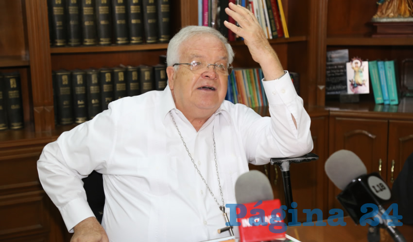 José María de la Torre Martín, obispo de la Diócesis de Aguascalientes (Foto: Eddylberto Luévano Santillán)