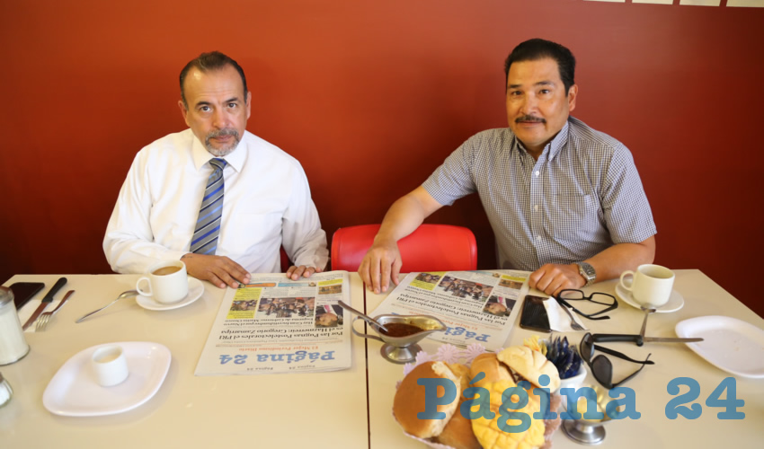 En el restaurante Mitla almorzaron Refugio Alfaro Guerrero y Orlando Navarro Torres