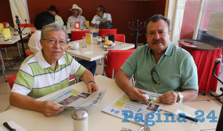 En el restaurante Mitla almorzaron Rubén Sosa Villán y Jaime Navarro Muñoz