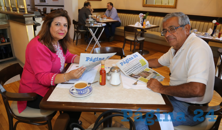 En Sanborns Francia desayunaron Martha García Luna y Benjamín García Rodríguez