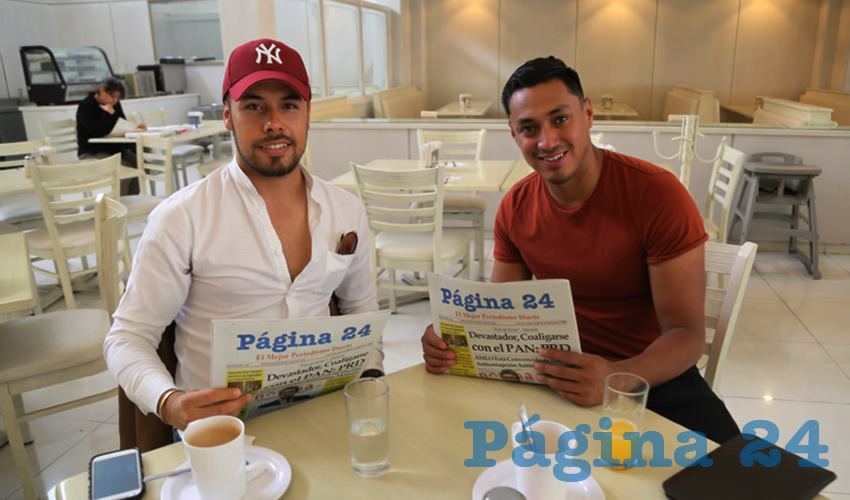 En el restaurante Del Centro compartieron el pan y la sal Fredy Solís Loera y César Castillo López