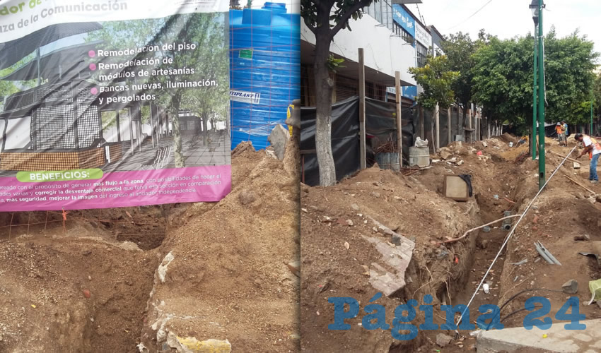 La obra ha ocasionado no sólo bajas ventas, sino incluso que muchos de los negocios estén en riesgo de irse a la ruina. A esto se suma que la obra está actualmente parada, supuestamente por una situación con el SIAPA/Fotos: Francisco Tapia