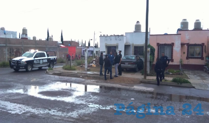 En esta vivienda del fraccionamiento Paseos de las Haciendas, Jes&uacute;s Mar&iacute;a, se quit&oacute; la vida Jos&eacute; Luis L&oacute;pez Mart&iacute;nez &ldquo;El Chel&iacute;s&rdquo;