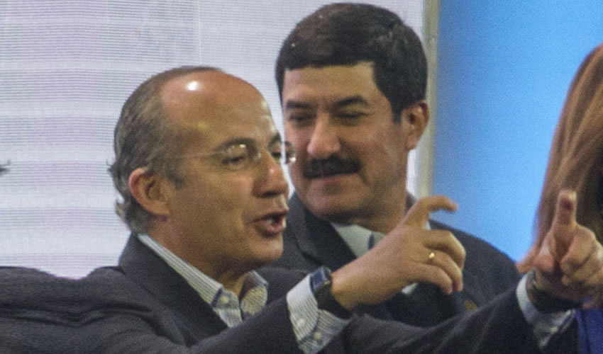 Felipe Calderón y Javier Corral (Foto: Isaac Esquivel/Cuartoscuro)