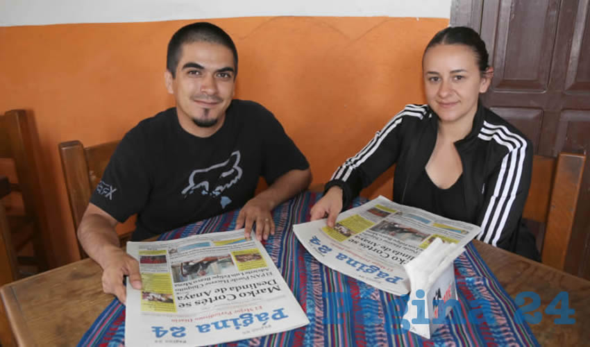 En el restaurante El Farolito compartieron el primer alimento del día Christian Hernández Murillo y Nathali Ledezma Guzmán