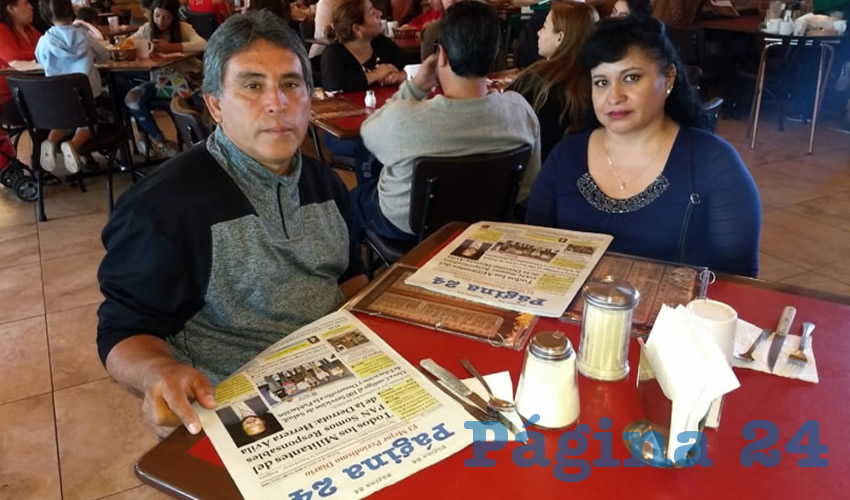 En el restaurante Las Antorchas almorzaron José Ángel Silva Gurrola y Martha Luna Arellano