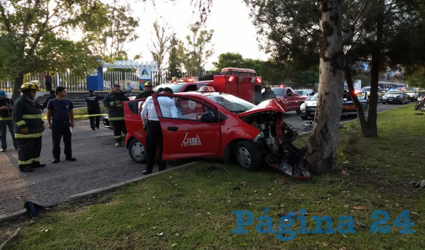 El brutal choque ocurrió sobre avenida Aguascalientes oriente