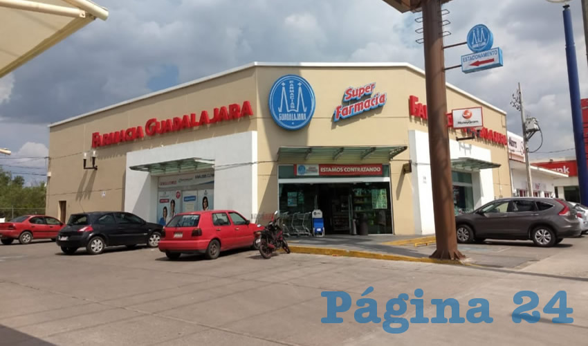 La sucursal de Farmacias Guadalajara del fraccionamiento Lomas del Campestre II