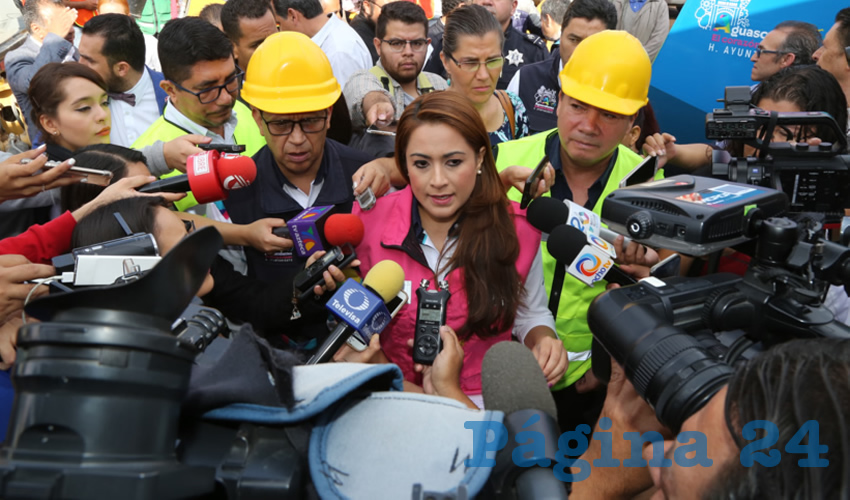 Tere Jiménez Esquivel, presidenta municipal de Aguascalientes (Foto: Eddylberto Luévano Santillán)