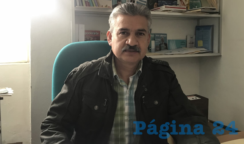 Eduardo Chavarr&iacute;a Mac&iacute;as, presidente local del Partido Nueva Alianza (Panal)