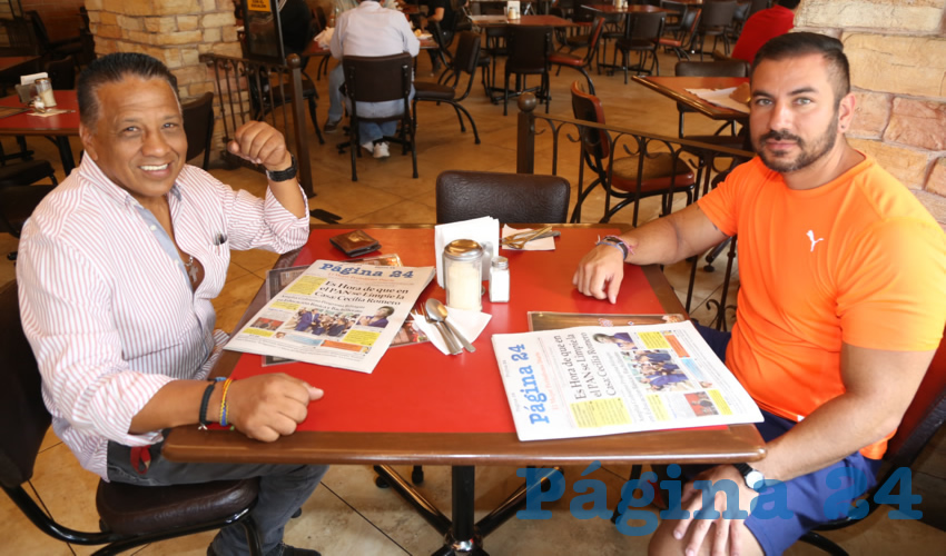 En Las Antorchas compartieron el pan y la sal José Rodríguez Ramírez y José Valdez García Instituto Mexicano de Propiedad Industrial.