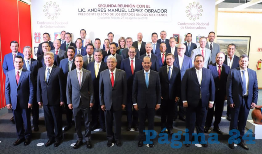El gobernador Martín Orozco Sandoval participó en la segunda reunión de la Conferencia Nacional de Gobernadores, con el presidente electo Andrés Manuel López Obrador