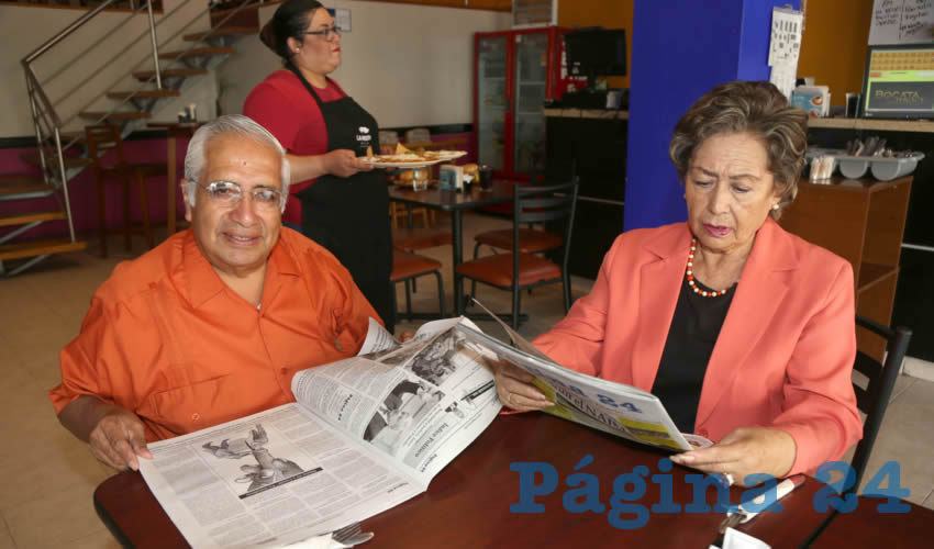 En el restaurante La Madero almorzaron Santos Hern&aacute;ndez Zotea y Marina Asunci&oacute;n Bola&ntilde;os Prado