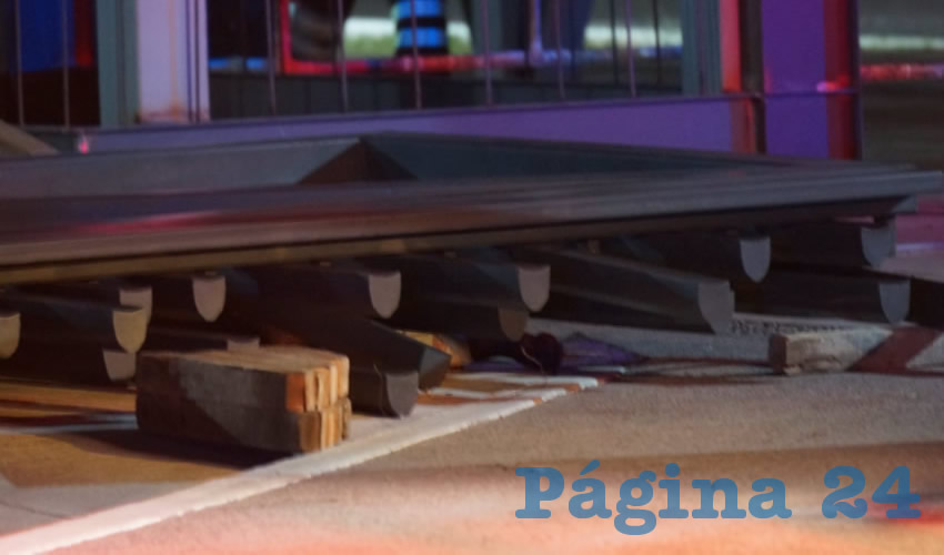 Rogelio Lozano Azpeitia pereció al caerle encima la estructura de más de una tonelada de peso
