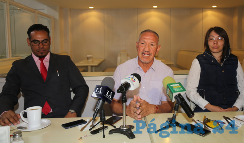 Julio César Aguirre García el presidente de la Asociación Libre de Abogados y Postulantes de Aguascalientes (Foto: Eddylberto Luévano Santillán)