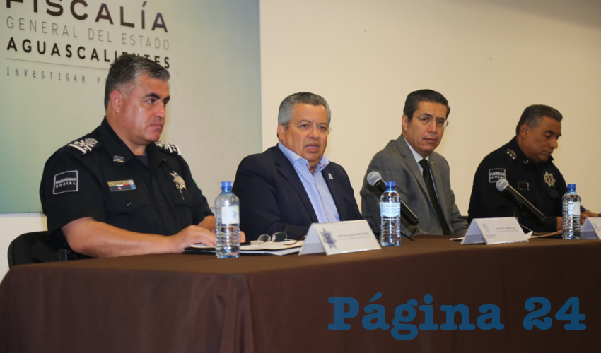 Rueda de prensa con instituciones de seguridad (Foto: Eddylberto Luévano Santillán)