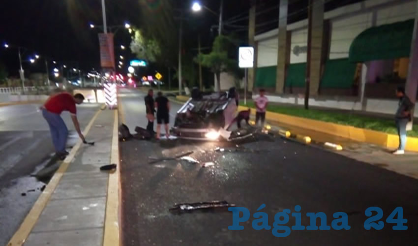 Así quedó el auto de Verónica Palomino Valtierra