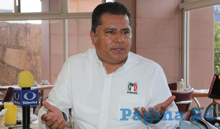 José Enrique Juárez Ramírez, presidente estatal del PRI (Foto: Eddylberto Luévano Santillán)