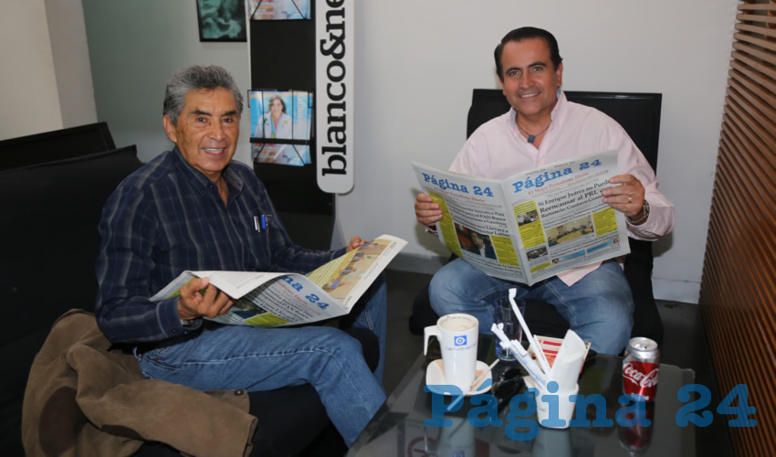 En Café Punta del Cielo departieron David Mendoza Vargas, exregidor; y Enrique Rangel Jiménez, presidente del partido Unidos Podemos Más
