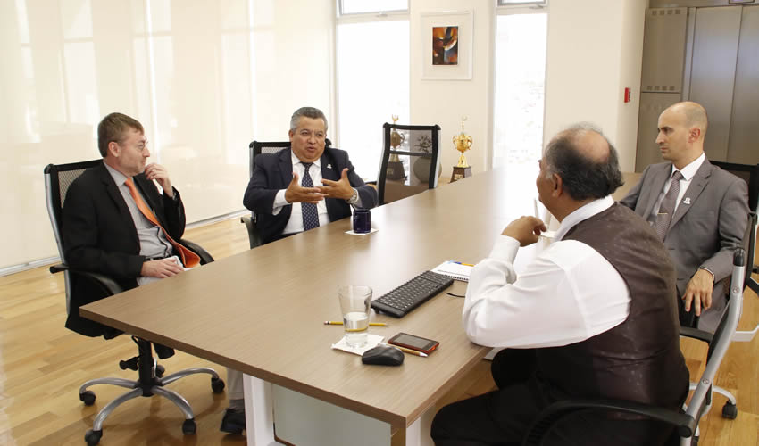 El rector de la Universidad Aut&oacute;noma de Aguascalientes, Francisco Javier Avelar Gonz&aacute;lez, recibi&oacute; al secretario general de Gobierno del Estado, Ricardo Mor&aacute;n Faz