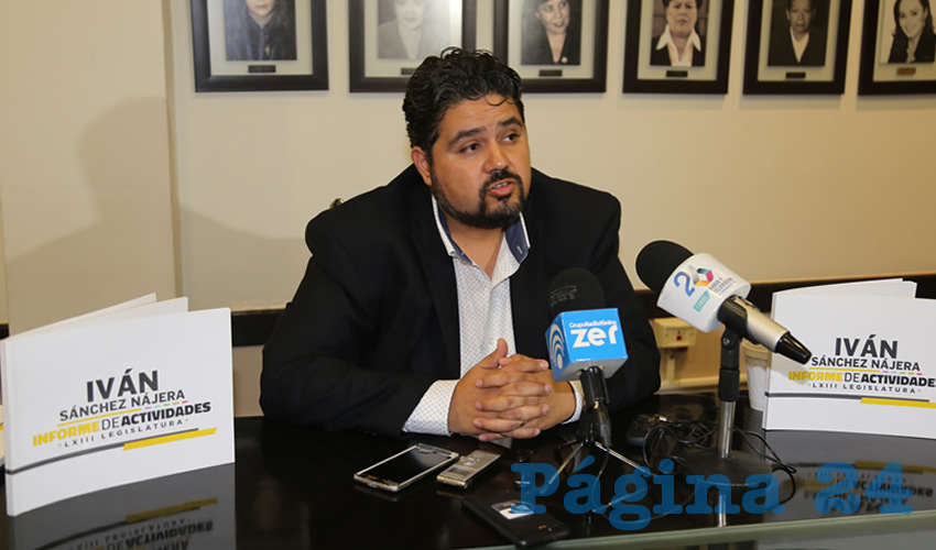 Iván Alejandro Sánchez Nájera, diputado local (Foto: Eddylberto Luévano Santillán)