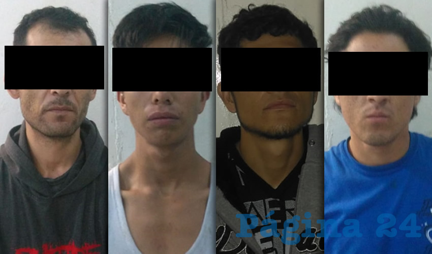Los sujetos fueron sorprendidos a bordo de una camioneta, cuando se embrutecían con “crystal”