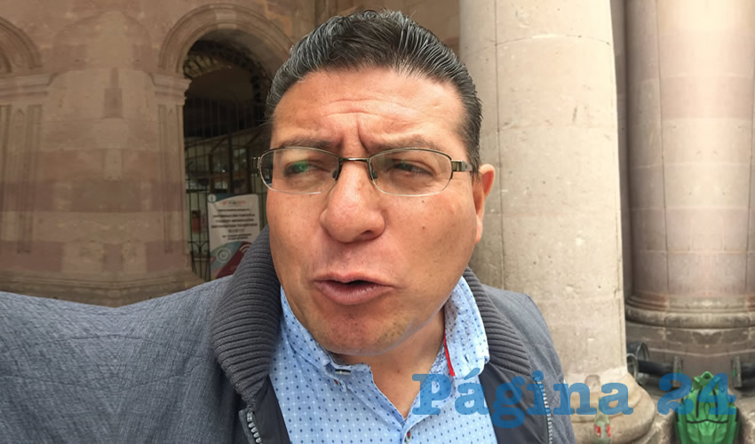 Luis Mario Báez Vázquez, secretario de Obras Públicas del Ayuntamiento capitalino (Foto Cristo González)