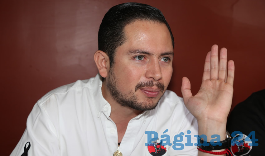 Jes&uacute;s Enrique Ram&iacute;rez P&eacute;rez, secretario general de la CROM (Foto: Eddylberto Lu&eacute;vano Santill&aacute;n)
