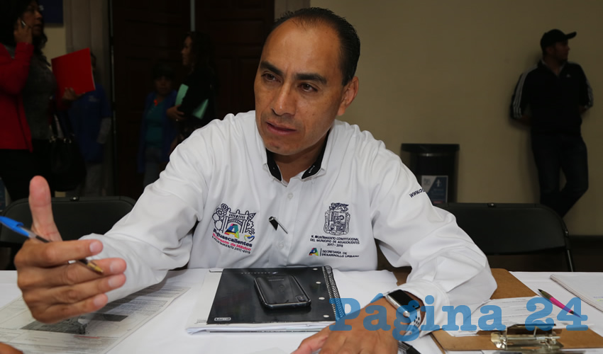 Adrián Castillo Serna, secretario de Desarrollo Urbano Municipal