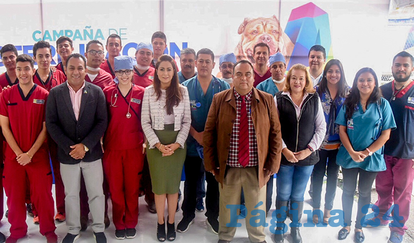 La alcaldesa de Aguascalientes, Tere Jiménez, encabezó el arranque de la tercera etapa de la Campaña de Esterilización Canina y Felina 2018