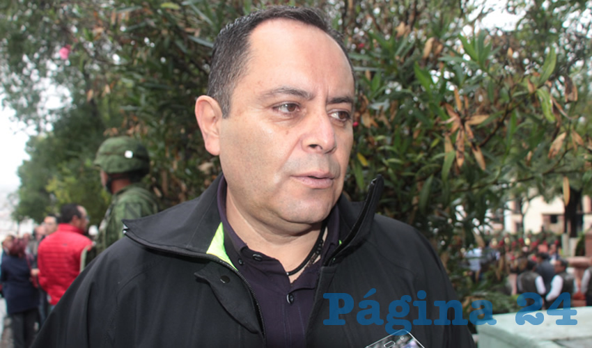 Antonio Caldera Alaniz, titular de la Dirección de Protección Civil Estatal (Foto Rocío Castro)