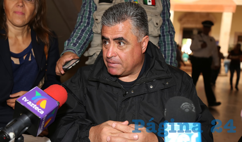 Antonio Martínez Romo, secretario de Seguridad Pública Municipal (Foto: Eddylberto Luévano Santillán)