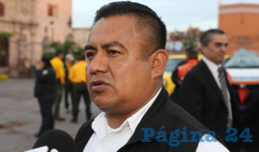 Miguel Olguín Olmedo, director operativo del Protección Civil (Foto: Eddylberto Luévano Santillán)
