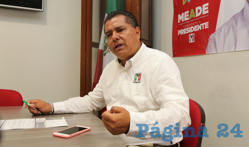 José Enrique Juárez Ramírez, presidente del CDE del PRI