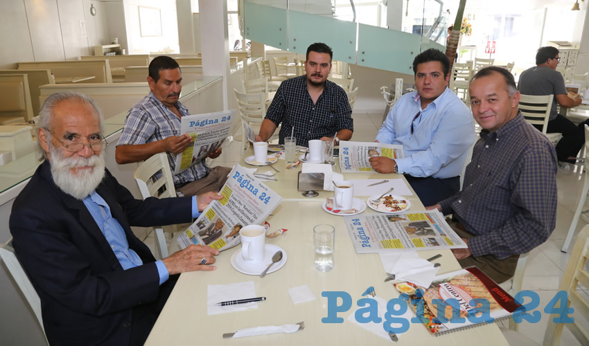 En el restaurante Del Centro almorzaron Nemesio Ponce del Alto, Salvador Ruiz Esparza, Antonio Cabrera, Felipe Heras Hernández y Felipe Esquivel Reyna