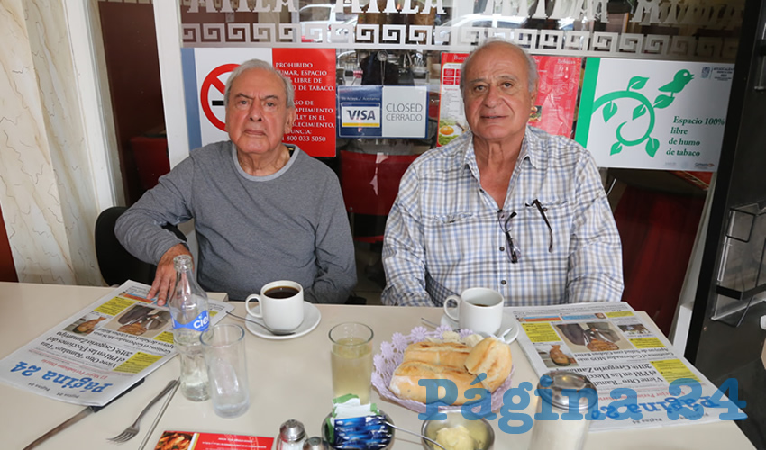 En el restaurante Mitla almorzaron el veterinario Víctor Leopoldo Madrigal Flores y Sergio Rangel Muñoz Flores
