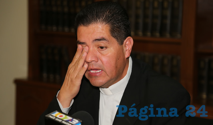 Carlos Alberto Alvarado Quezada, vocero de la Di&oacute;cesis de Aguascalientes (Foto: Eddylberto Lu&eacute;vano Santill&aacute;n)