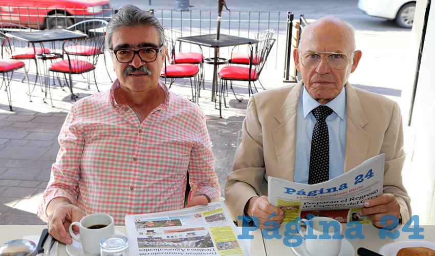 En el restaurante Mitla desayunaron Alfredo Ledesma Luján y Víctor Manuel González Gómez