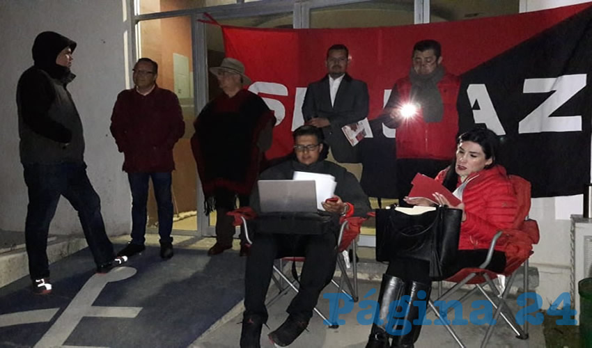 Esta protesta contra la administración central fue avalada por Regina Compeán González (Foto Cristo González)
