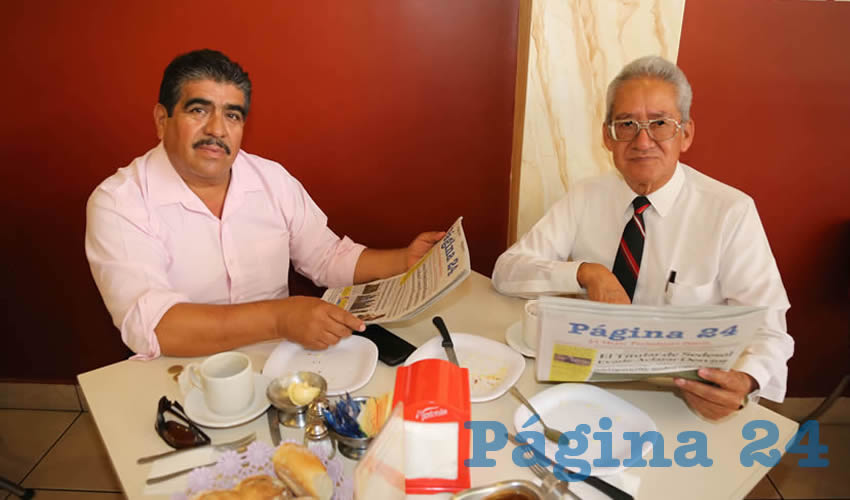 En el restaurante Mitla almorzaron Ricardo Jaime Hern&aacute;ndez y Roberto Medina Ventura