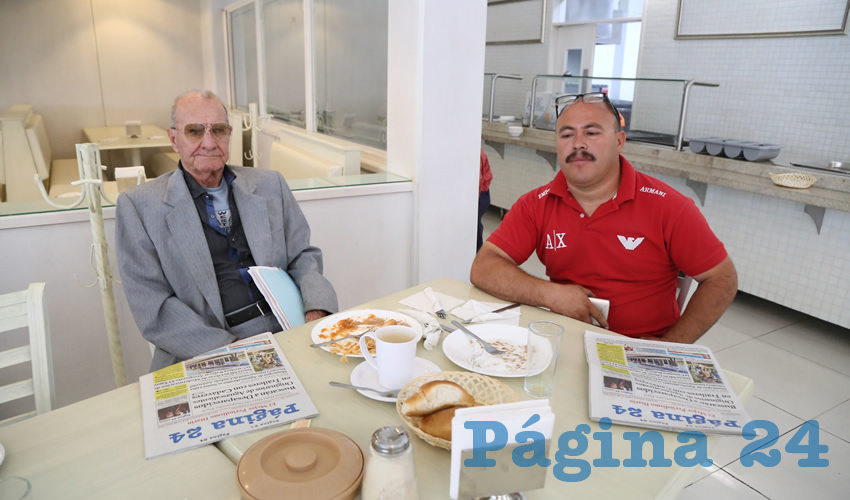 En el restaurante Del Centro compartieron el pan y la sal Salvador Muñoz Flores y Rodolfo Romo Guardado