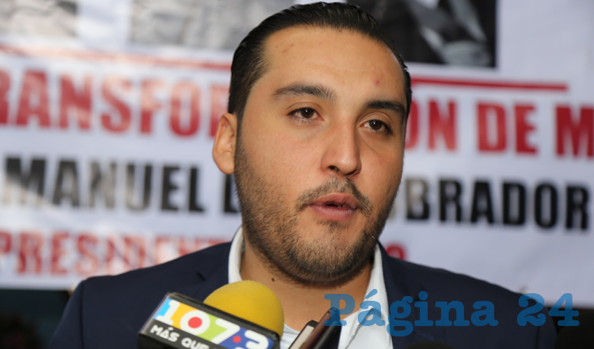 Aldo Emmanuel Ruiz S&aacute;nchez, presidente del CDE de Morena (Foto: Eddylberto Lu&eacute;vano Santill&aacute;n)